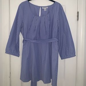 Motherhood Maternity Stripe Blouse with Tie